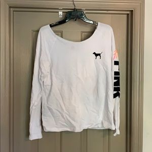 White long sleeve top